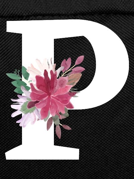Letter p floral
