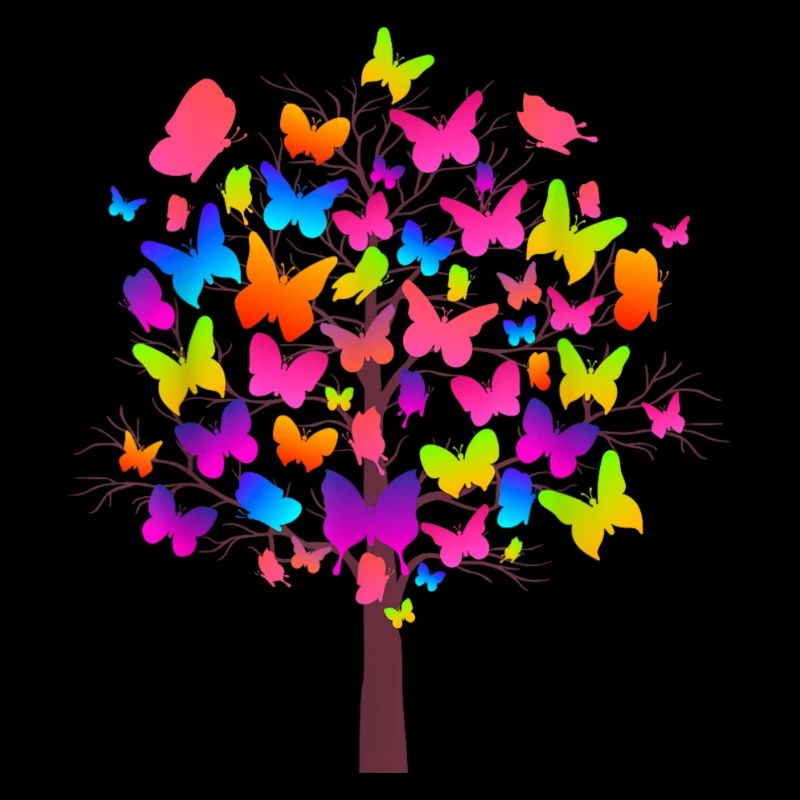 Mignon Nature Papillon Amour Papillons
