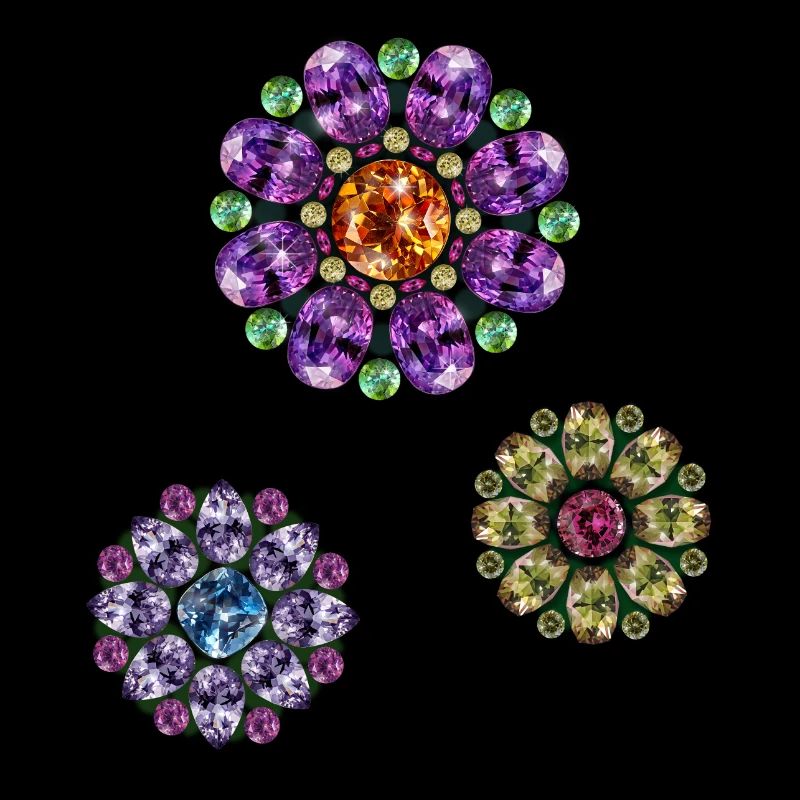 Edelstein-Blumen