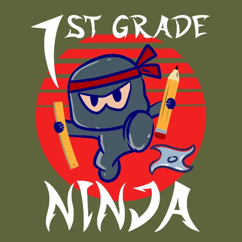 1st Grade Ninja School Beginner First Grader