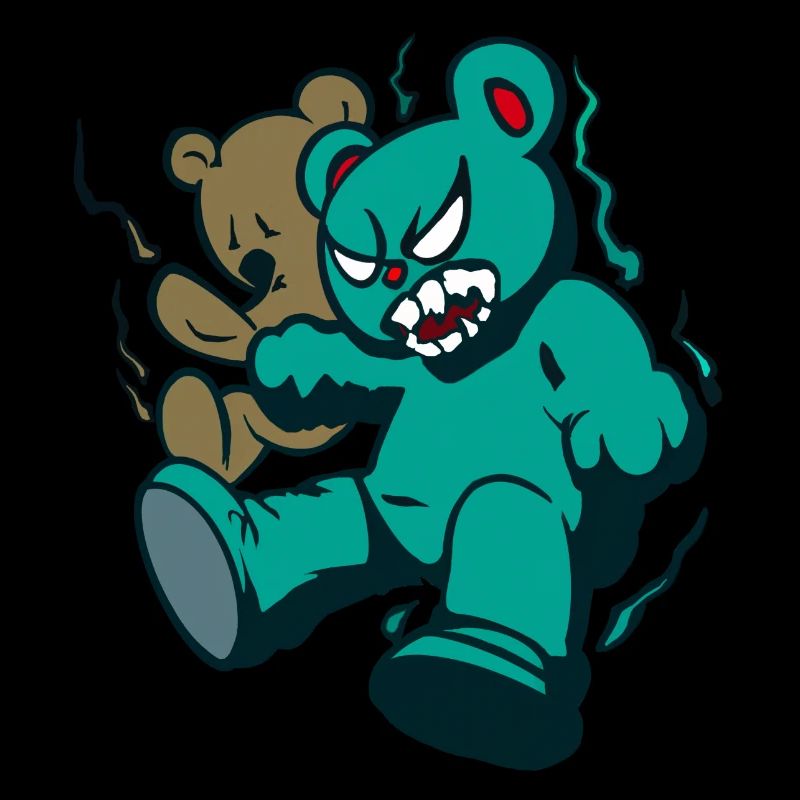Halloween mad bear