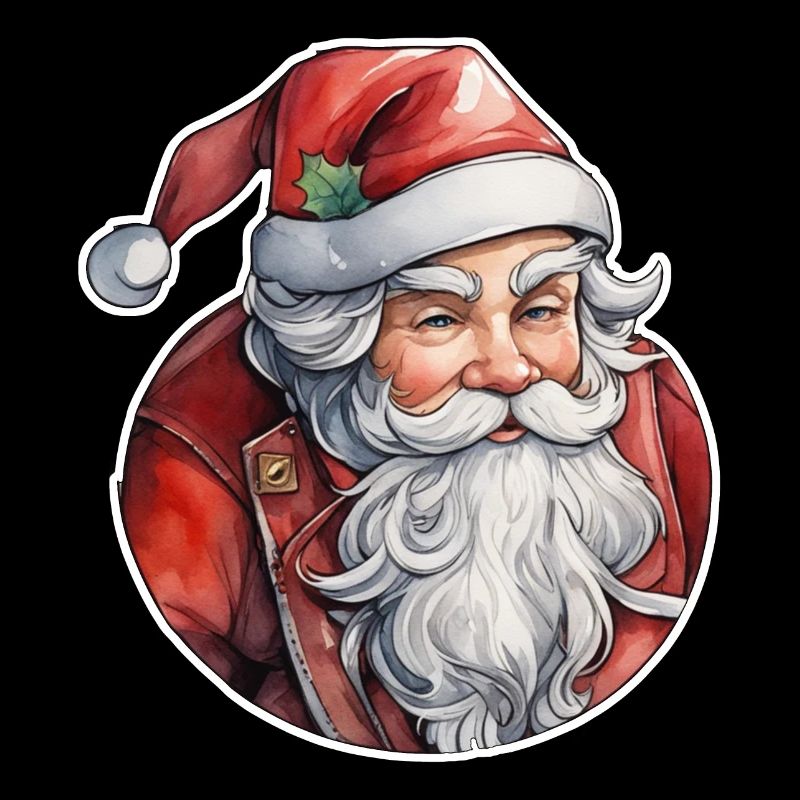 Weihnachtsmann - Traditionell und Aquarell
