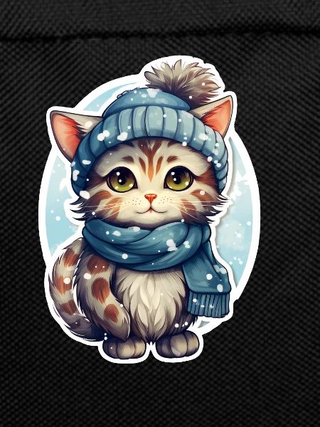 Cat in winter