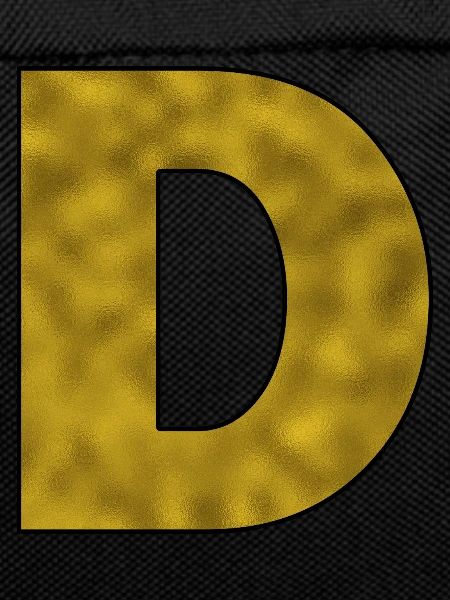 Letter D Gold