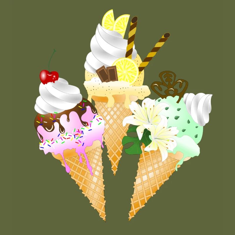 Cornet de crème glacée