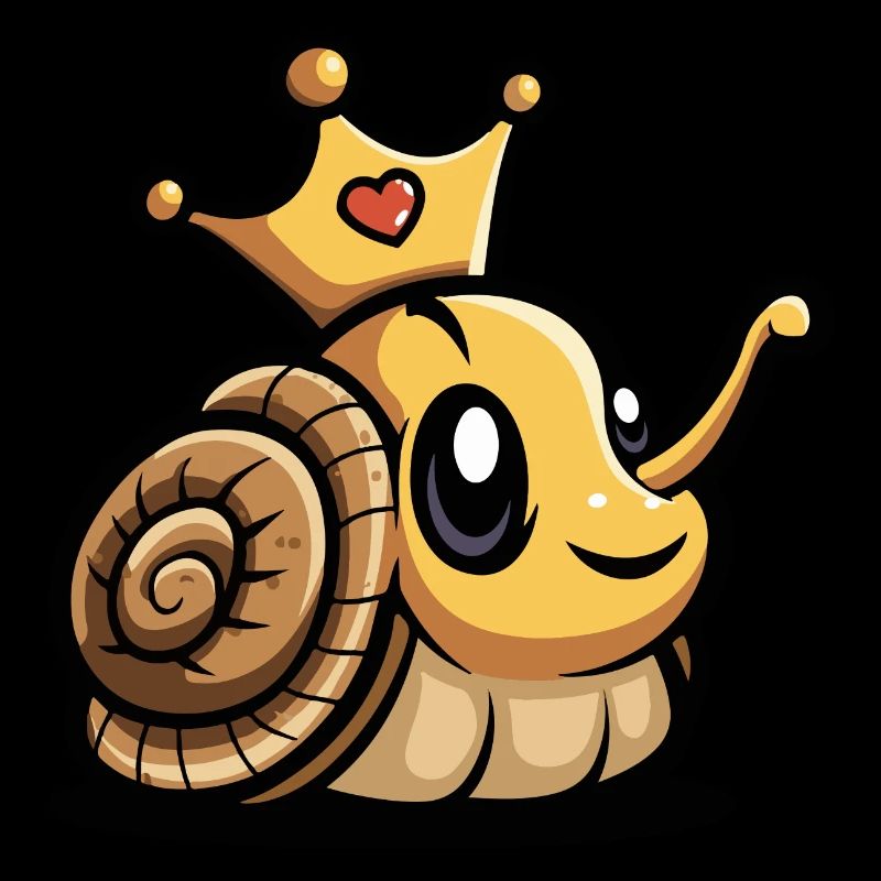 Schnecke Comic Krone