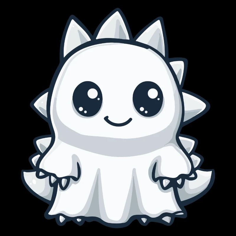 Dinosaur Stegosaurus Halloween Ghost