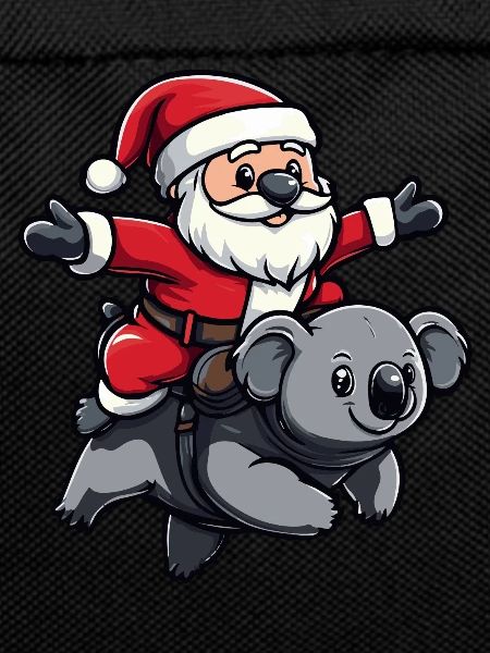 Koala Santa Claus Cartoon