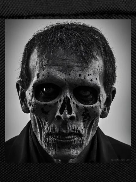 Visage de zombie