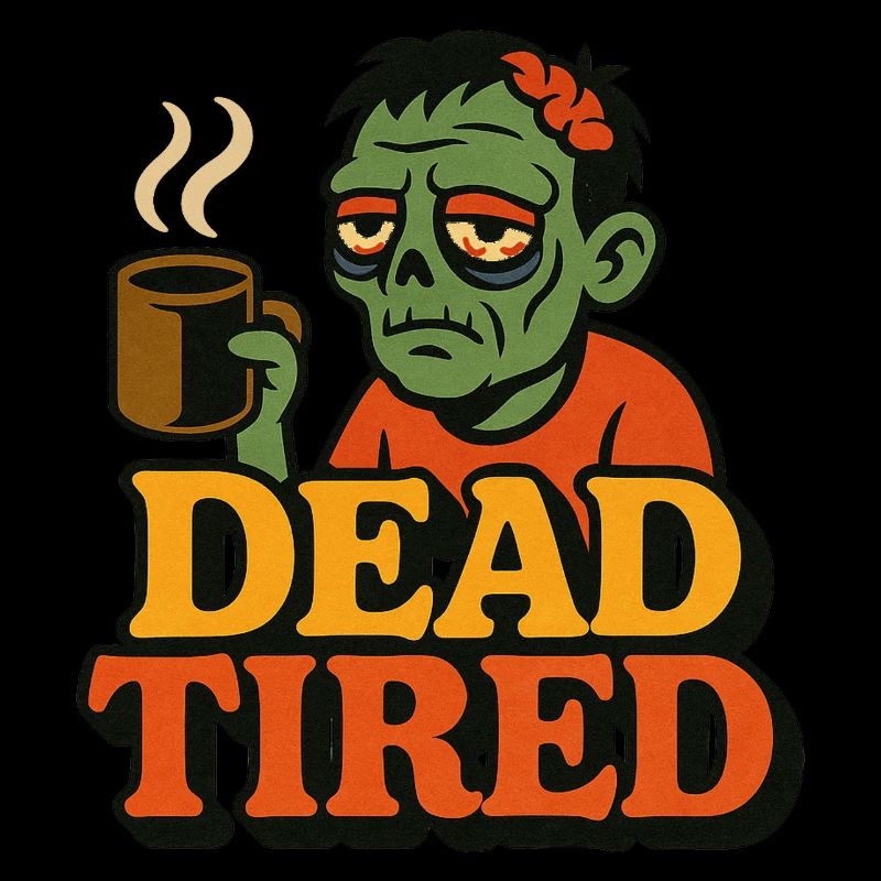 Dead Tired Coffee Zombie