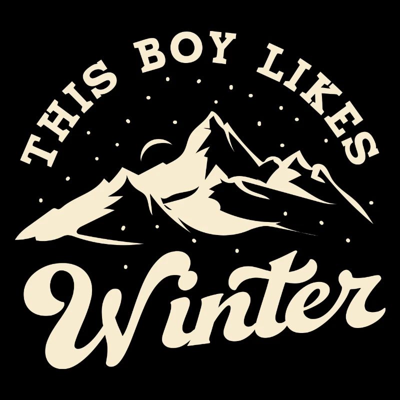 Junge mag Winterzeit Gemütliche Wintersaison