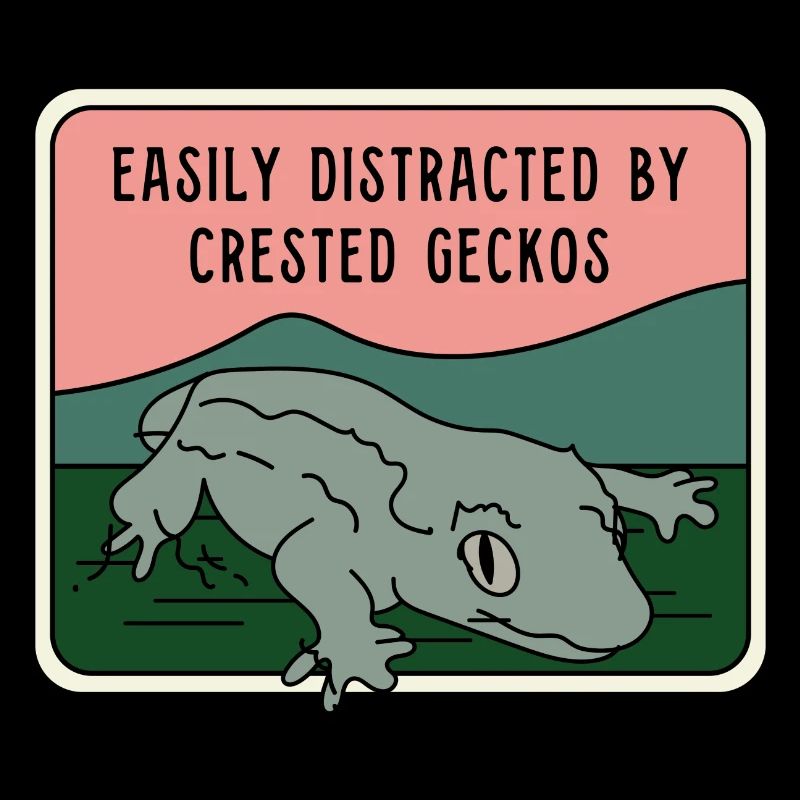 Distracted by Crested Geckos Exotic Animal Lizard