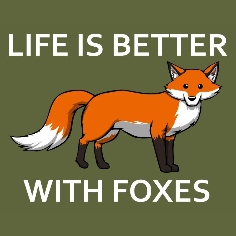 Cute Fox Funny Saying Forest Animals
