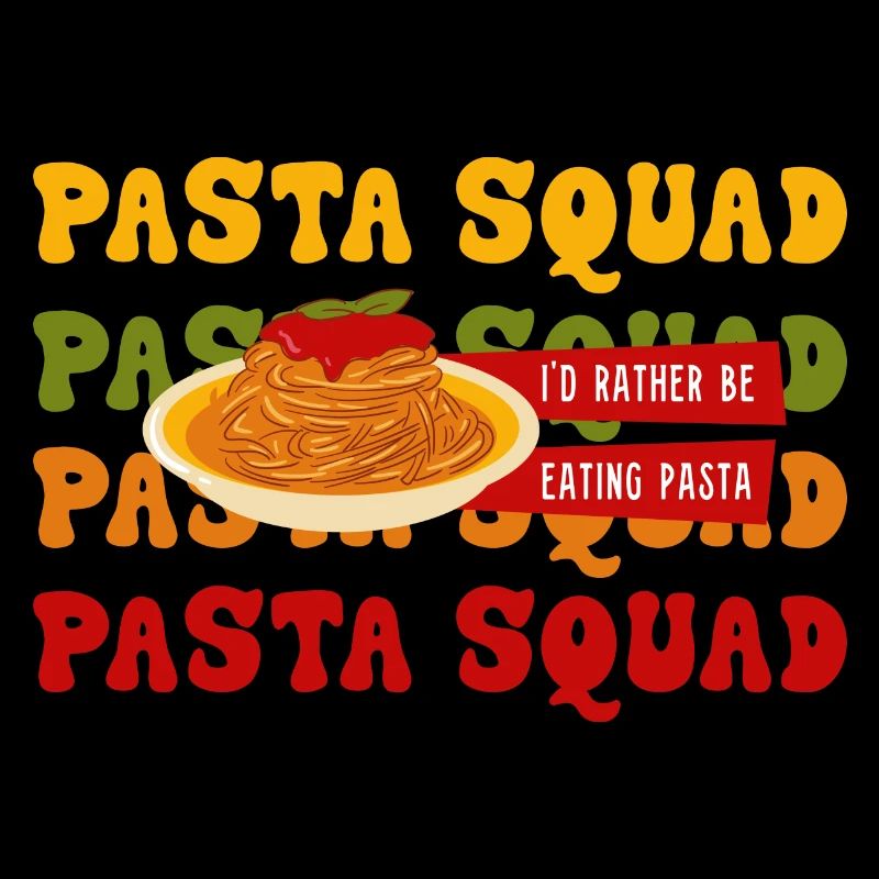 Lieber Pasta essen ironisches Sprichwort Spaghetti