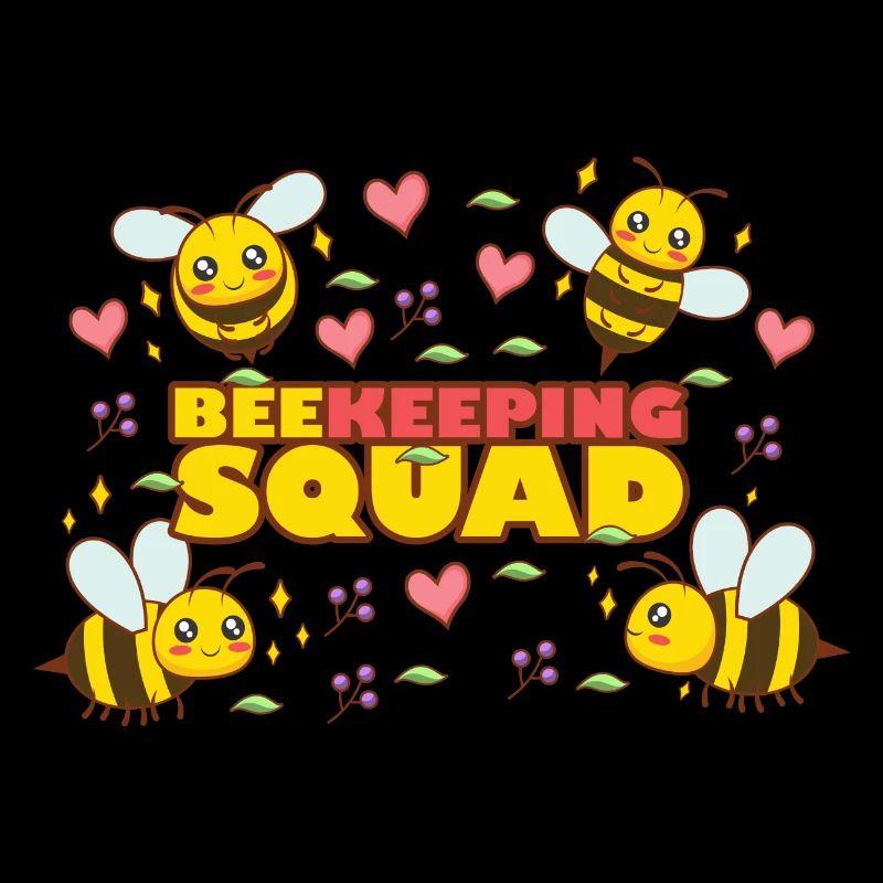 Beekeeper Squad Cute Nature Bee Honey