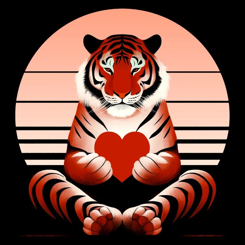 Tiger mit Herz