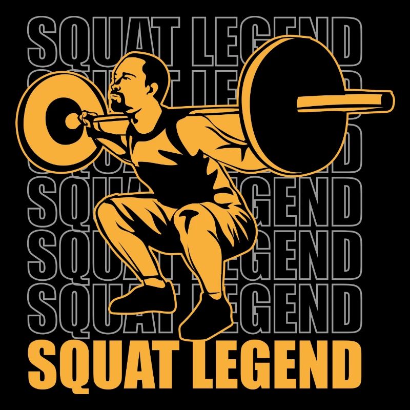 Squat Legend Ironisches Sprichwort Powerlifting