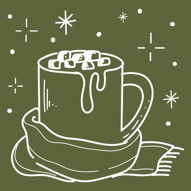 Chocolat chaud, journées d'hiver confortables,