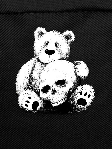 Bear With Skull BlackWhit
