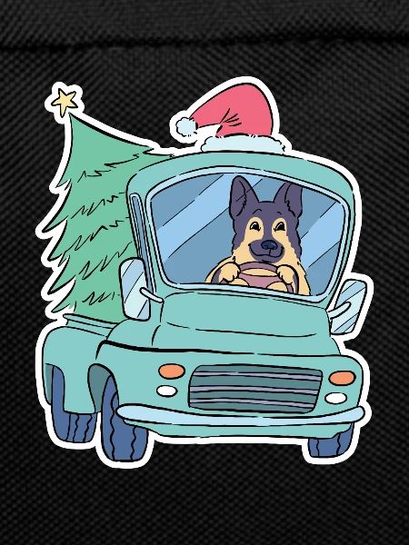Christmas german shepherd christmas tree