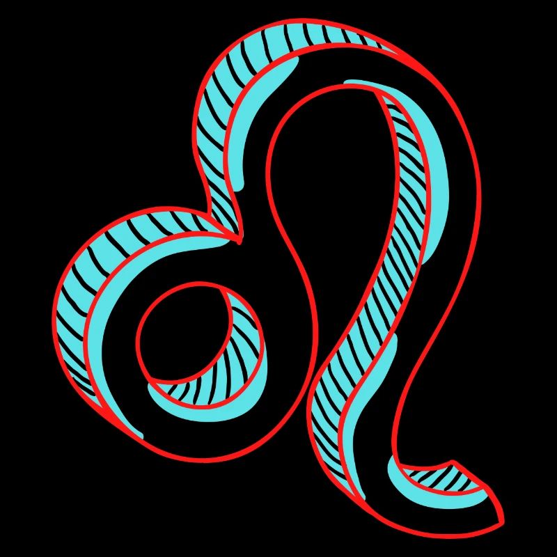 Leo zodiac sign design