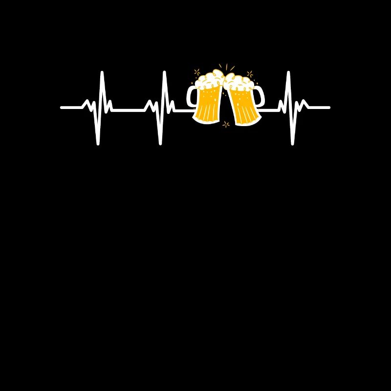 Herzschlag Bier Humor Alkohol Mann Aperitif