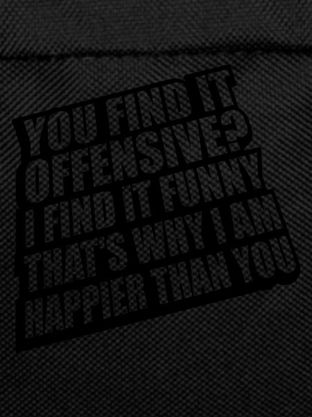 You find it offensive