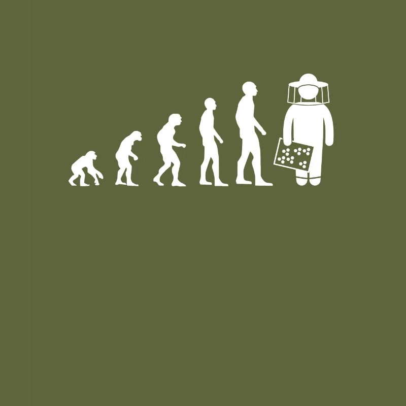 evolution beekeeper humor beekeeping man funny