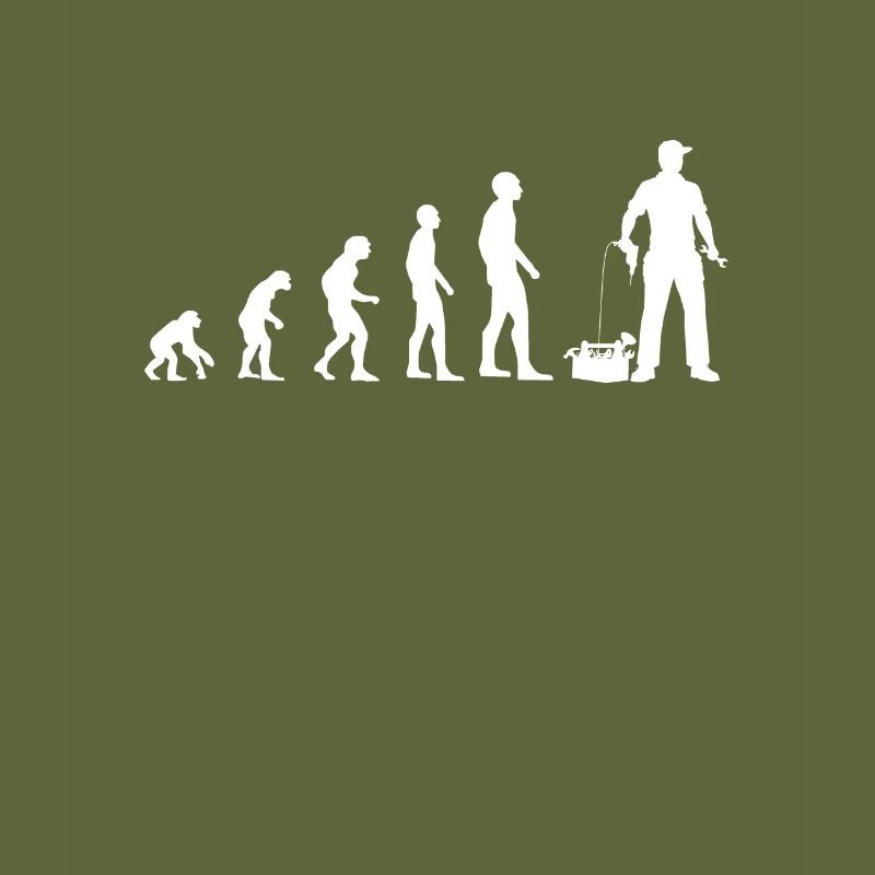 evolution handyman humor DIY mann geschenk