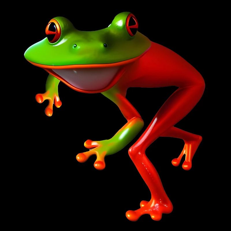 Grenouille courbée libre