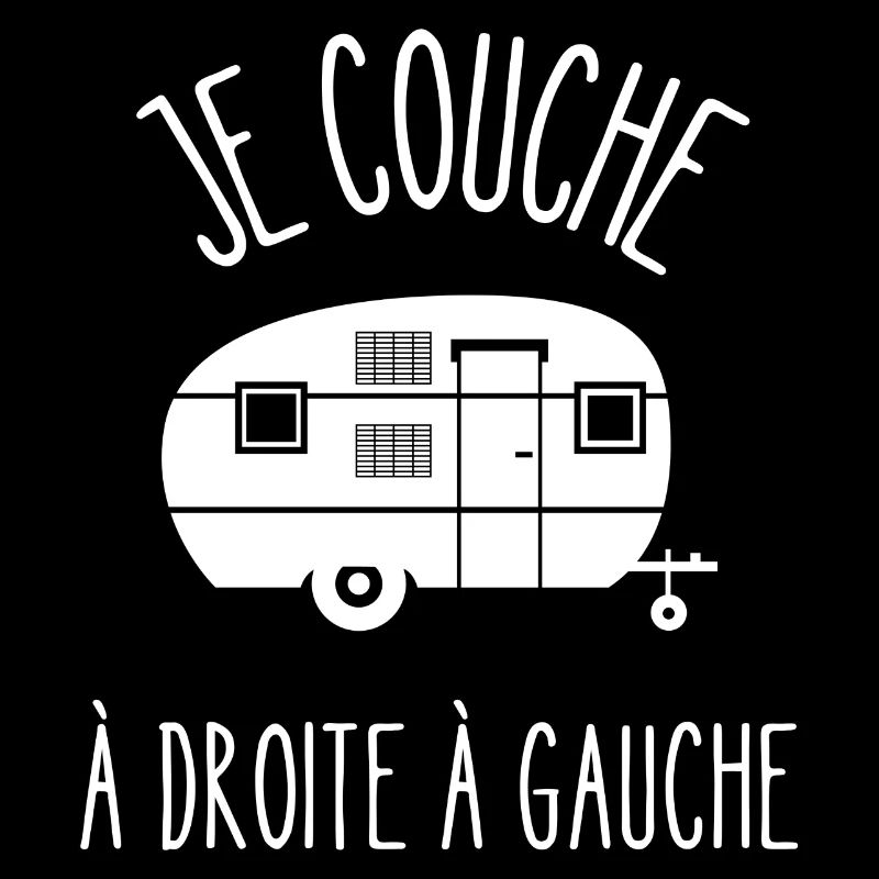 je couche à droite à gauche