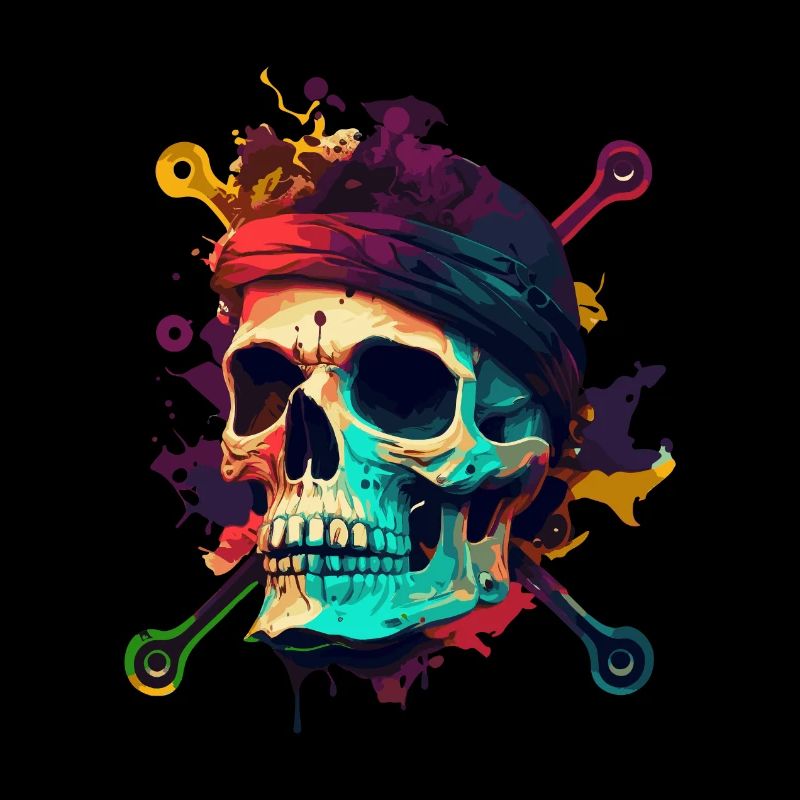 Skull and bones pirate