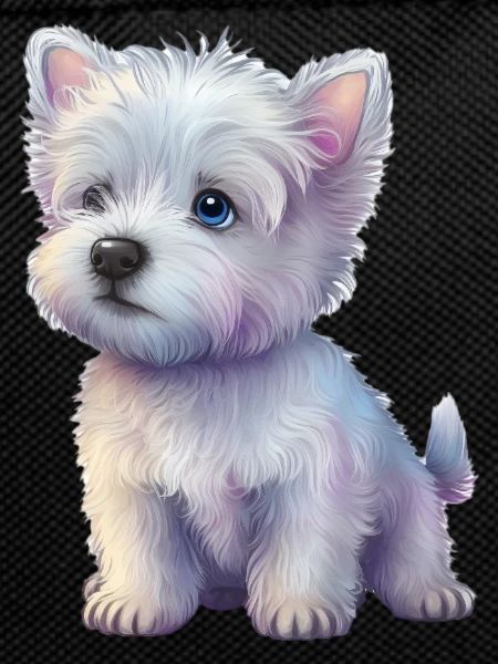 Dog Pastel Drawing
