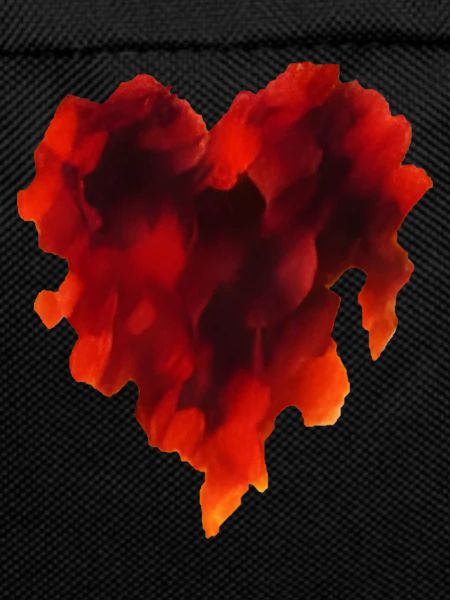 Hot Flamed Heart Shape
