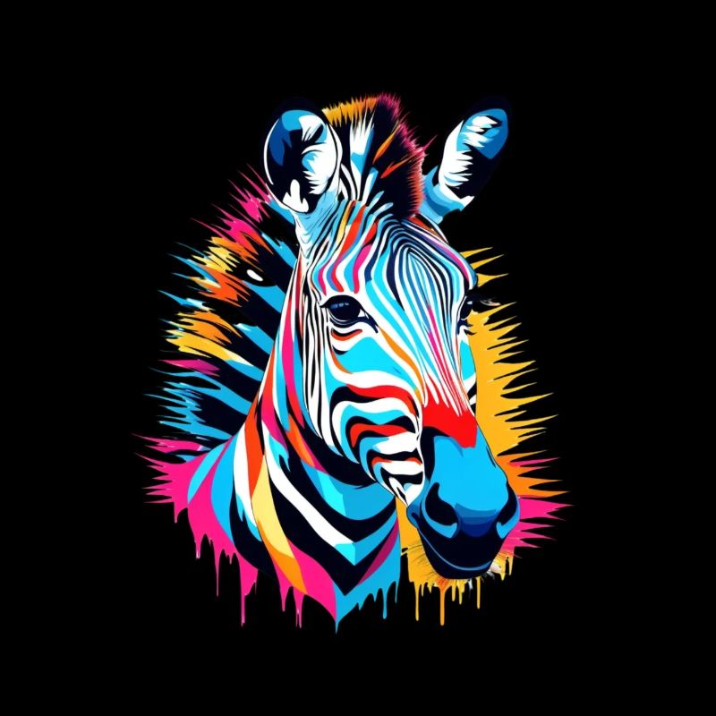 Buntes Zebra