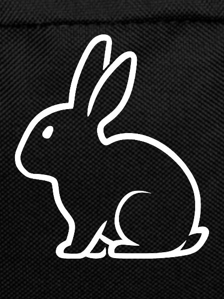lapin blanc silhouette