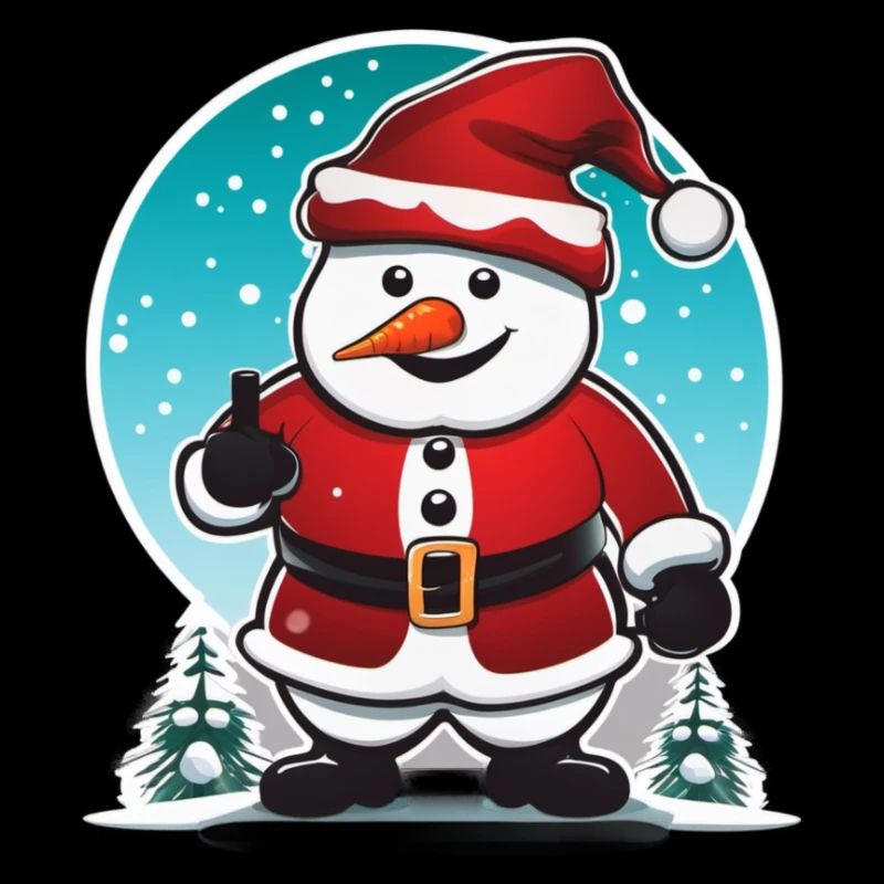 cooler Schneemann