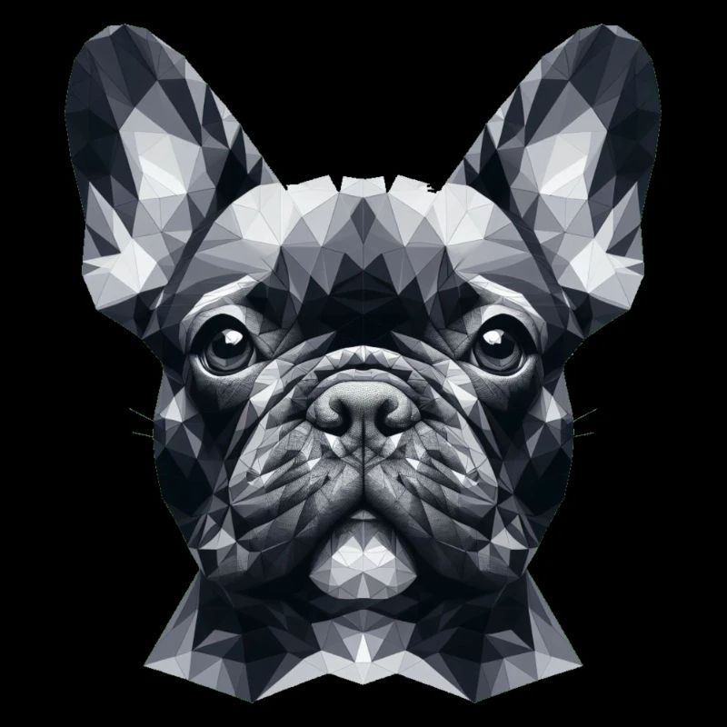 Bouledogue français polygonal