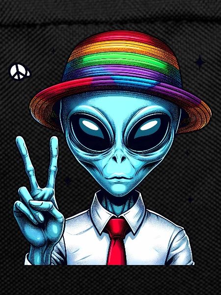 Alien zeigt Peace