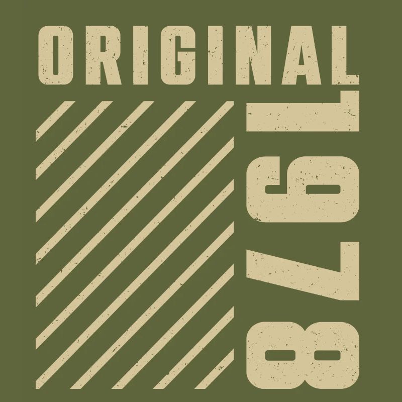 Original 1978 Authentic 1978 Vintage Bursdag