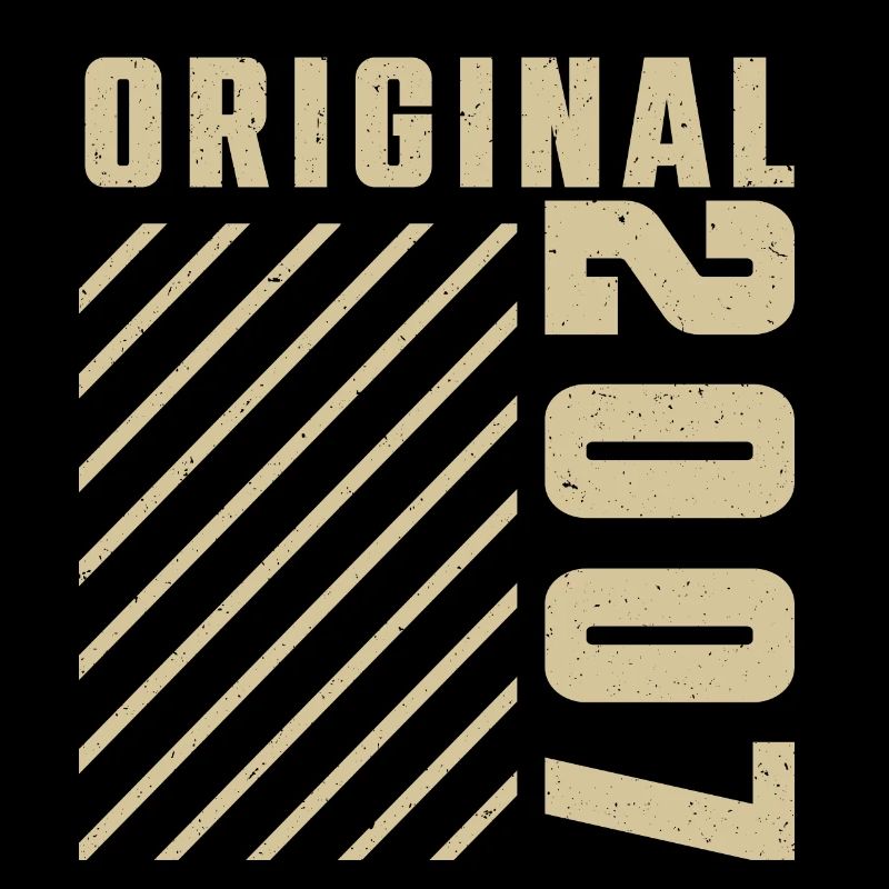 Original 2007 Authentic 2007 Vintage Bursdag