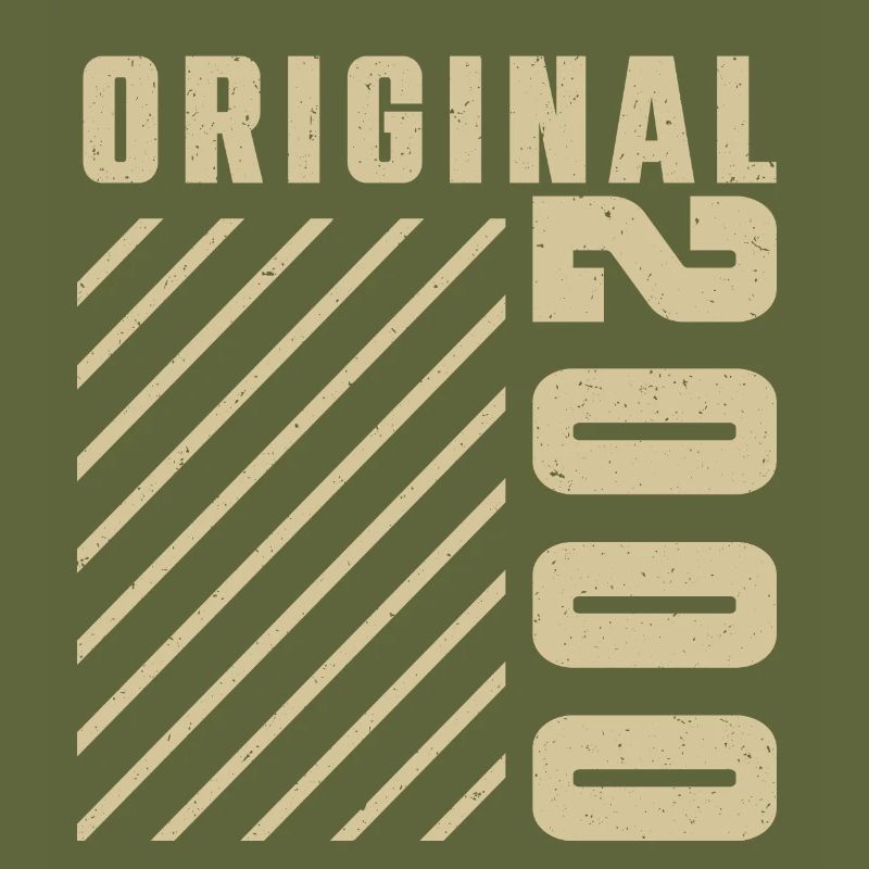 Original 2000 Authentic 2000 Vintage Bursdag