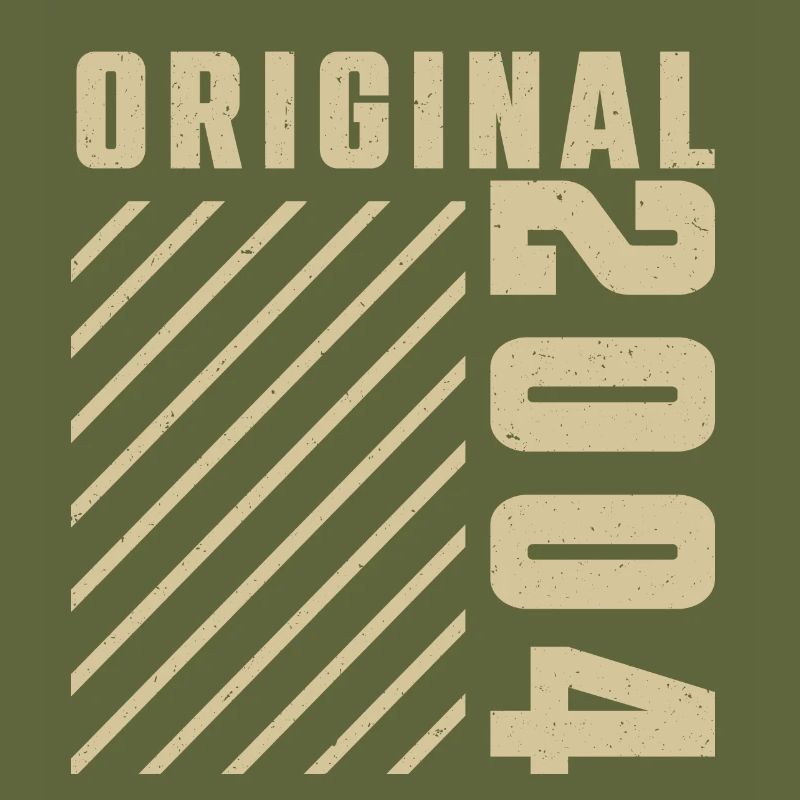 Original 2004 Authentic 2004 Vintage Bursdag