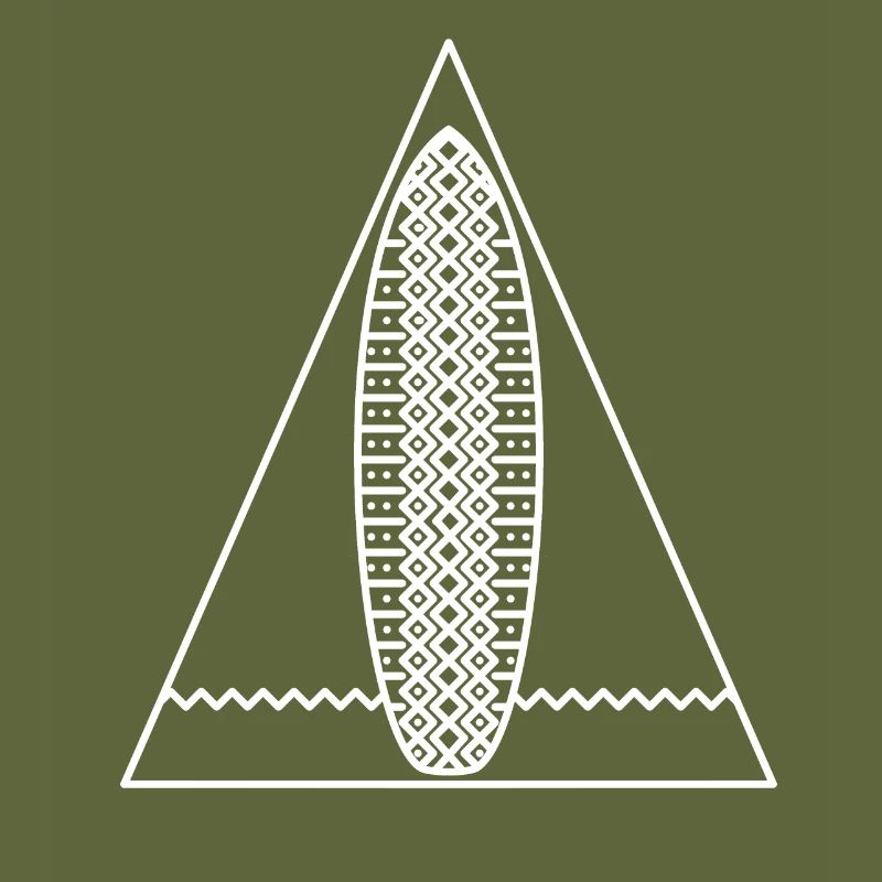 Surf Triangle (Monochrome White)