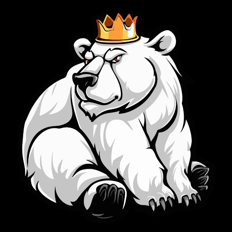 Eisbär Comic Krone
