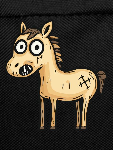 Horse Halloween Comic Zombie