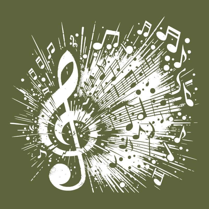 Exploding Music Clef Scale