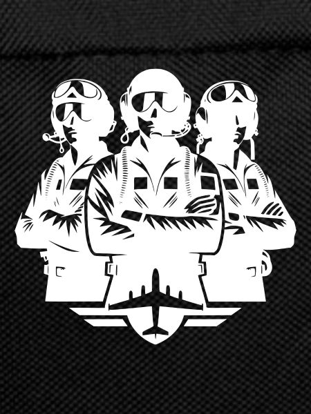 Proud pilots in flight suits