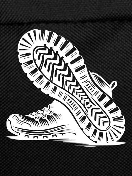 Hiking boots with deep tread