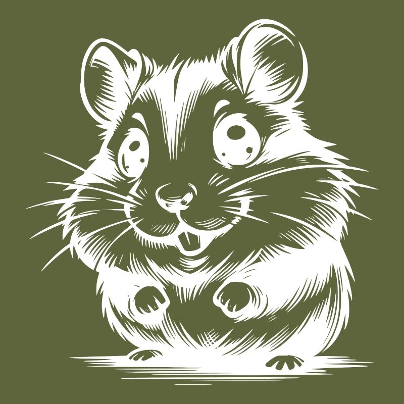 Bébé hamster mignon enfants dessin